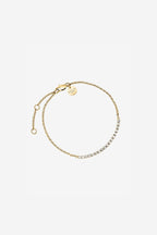Tennis Crystal Clear Bracelet - Gold