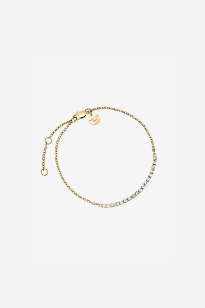 Tennis Crystal Clear Bracelet - Gold