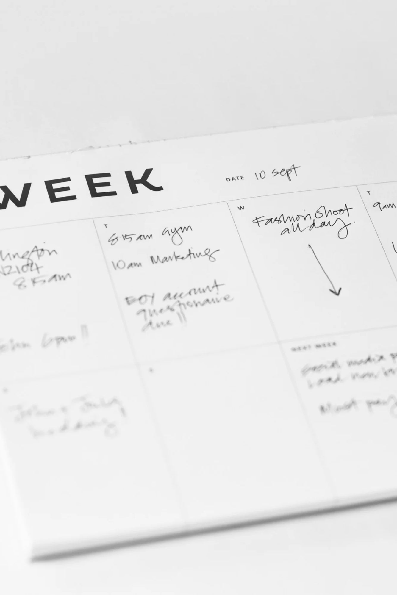 Week Planner - A4