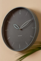 Petals Wall Clock - Dark Grey