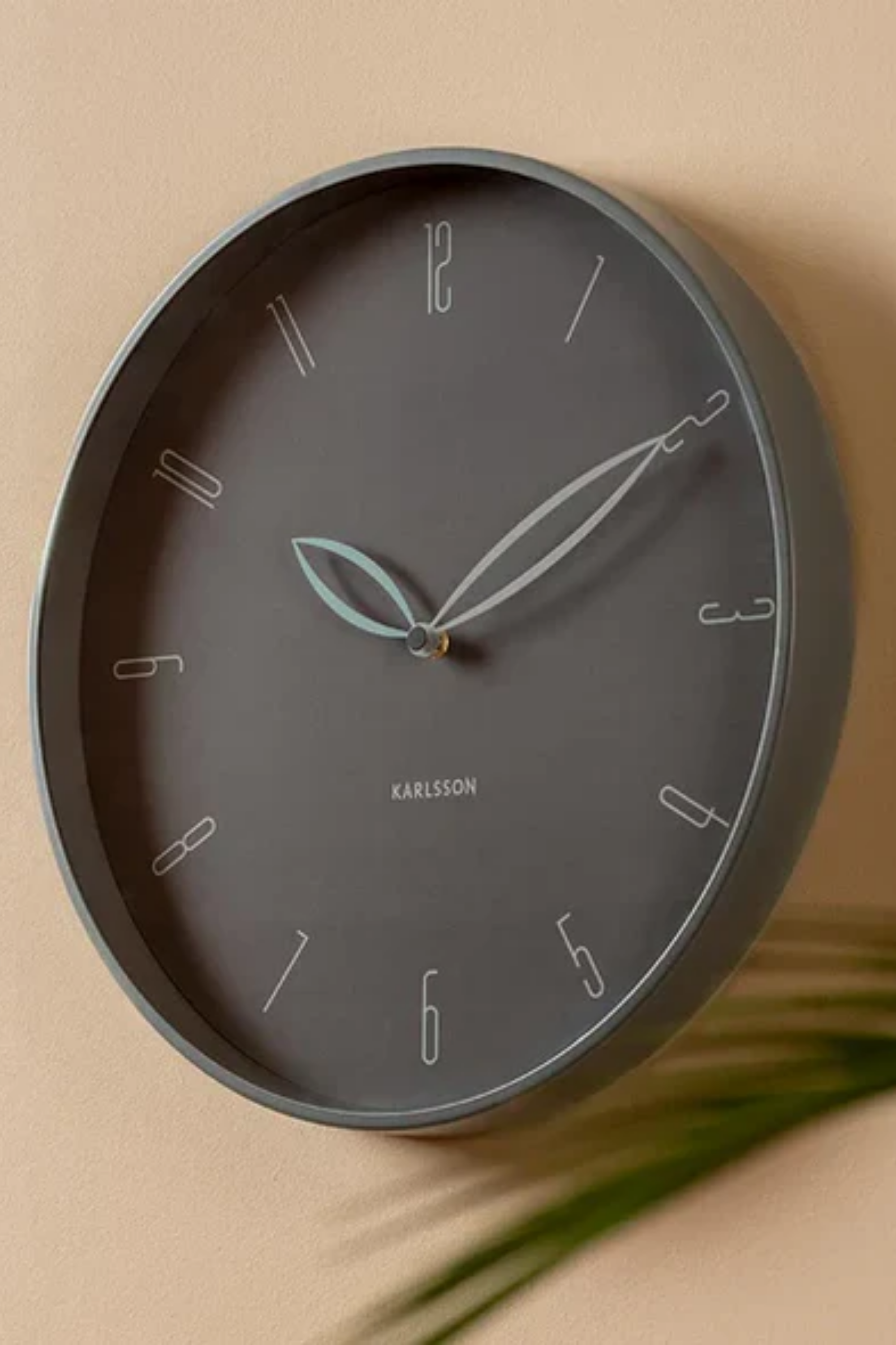 Petals Wall Clock - Dark Grey