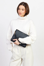 Matilda Crossbody - Black & Tonal Chain