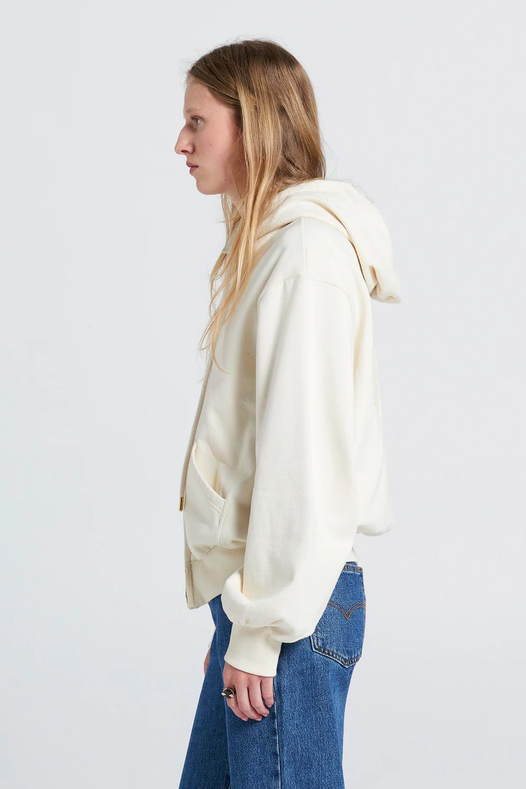 Runaway College Cropped Oversized Hoodie