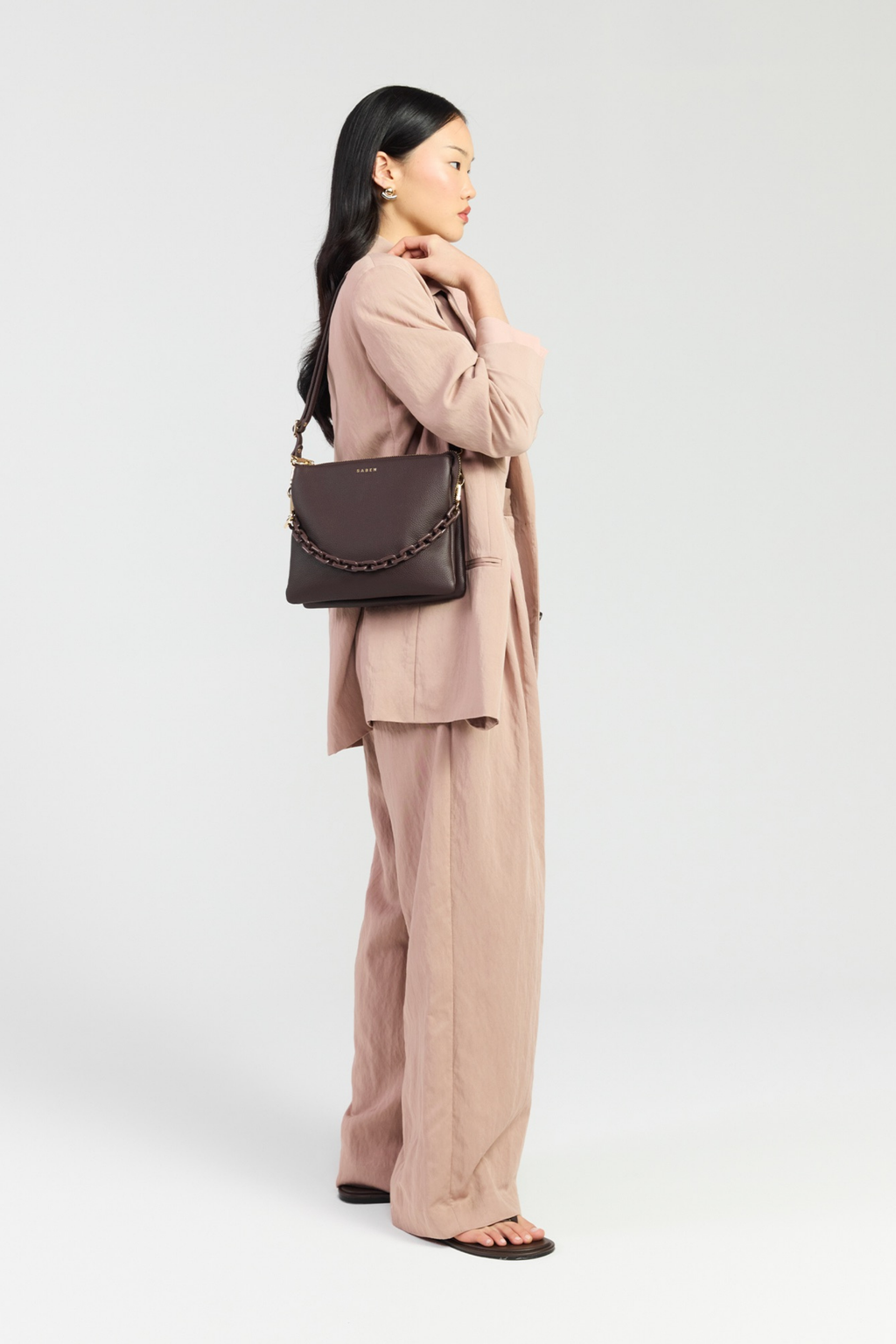 Matilda Crossbody - Cacao & Tonal Chain