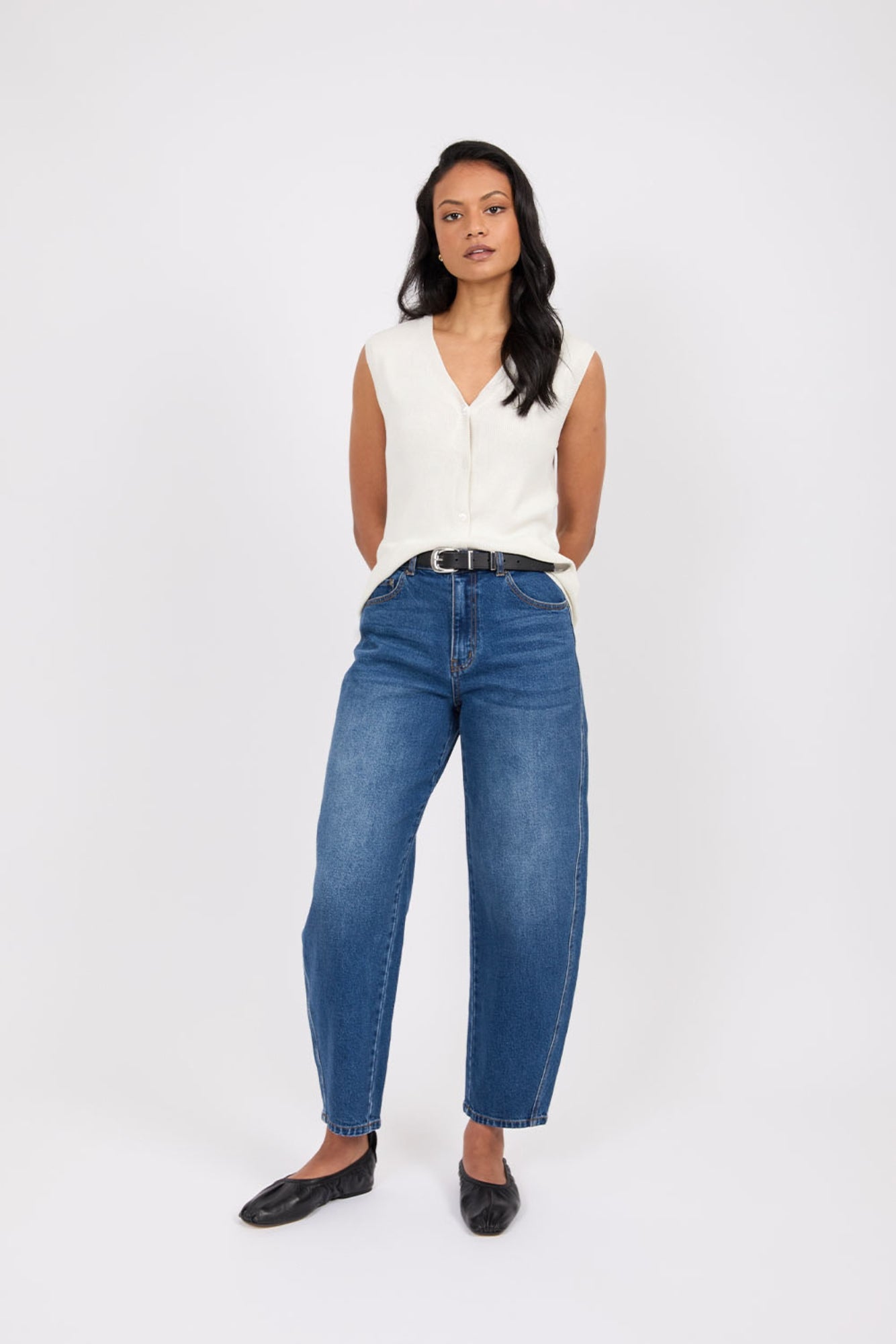 The Curve Barrel Jean - True Blue