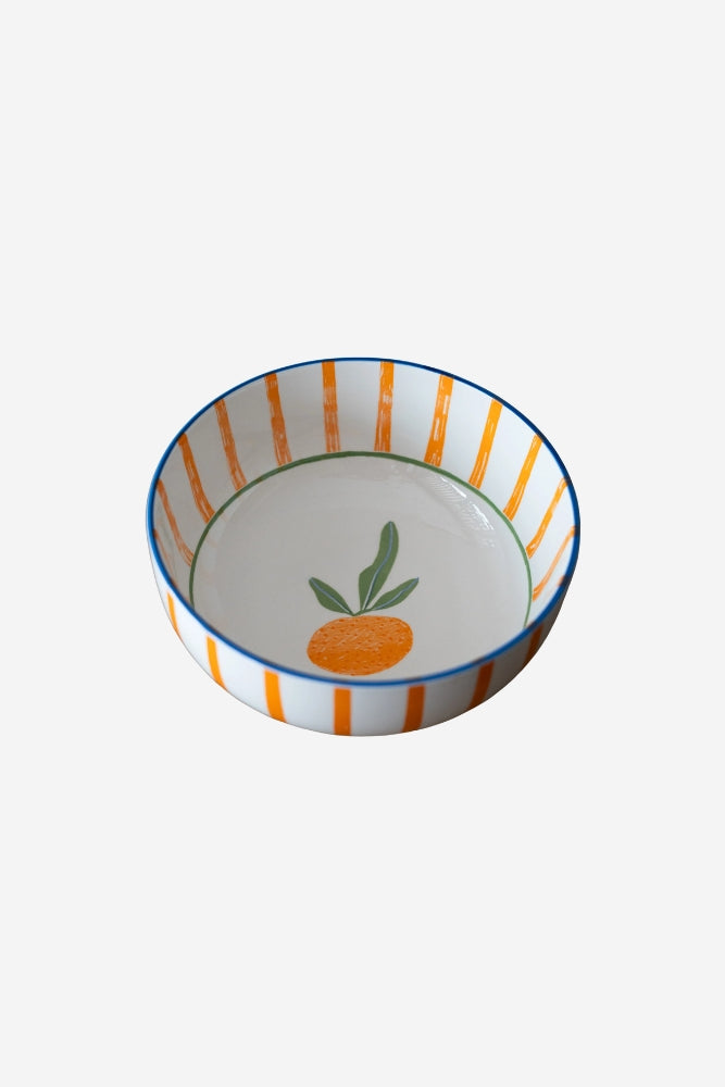 Citrus Burst Stamped Bowl - Large
