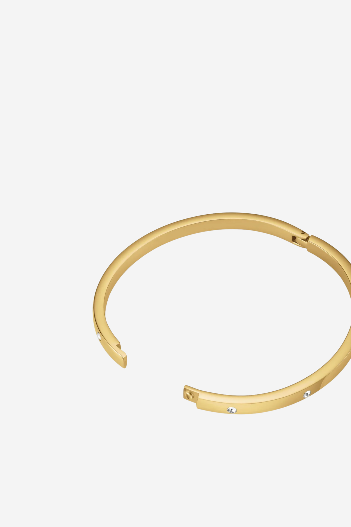 Crystal Bangle Dot - Gold