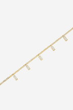 Baguette Necklace - Gold