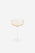 Cocktail Glass - Ripple Light Amber