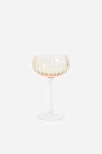 Cocktail Glass - Ripple Light Amber