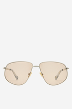 Flux Sunglasses - Silver/Tan Mono