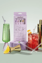 Reusable Glass Wildflower Straws