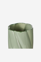 Large Rory Twist Vase - Light Green