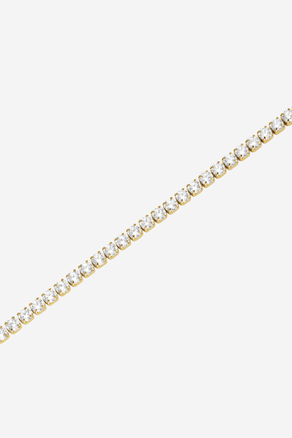 Crystal Tennis Bracelet - Gold