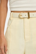 Under Your Spell Belt - Ivory Nappa/Gold