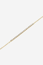 Tennis Crystal Clear Bracelet - Gold