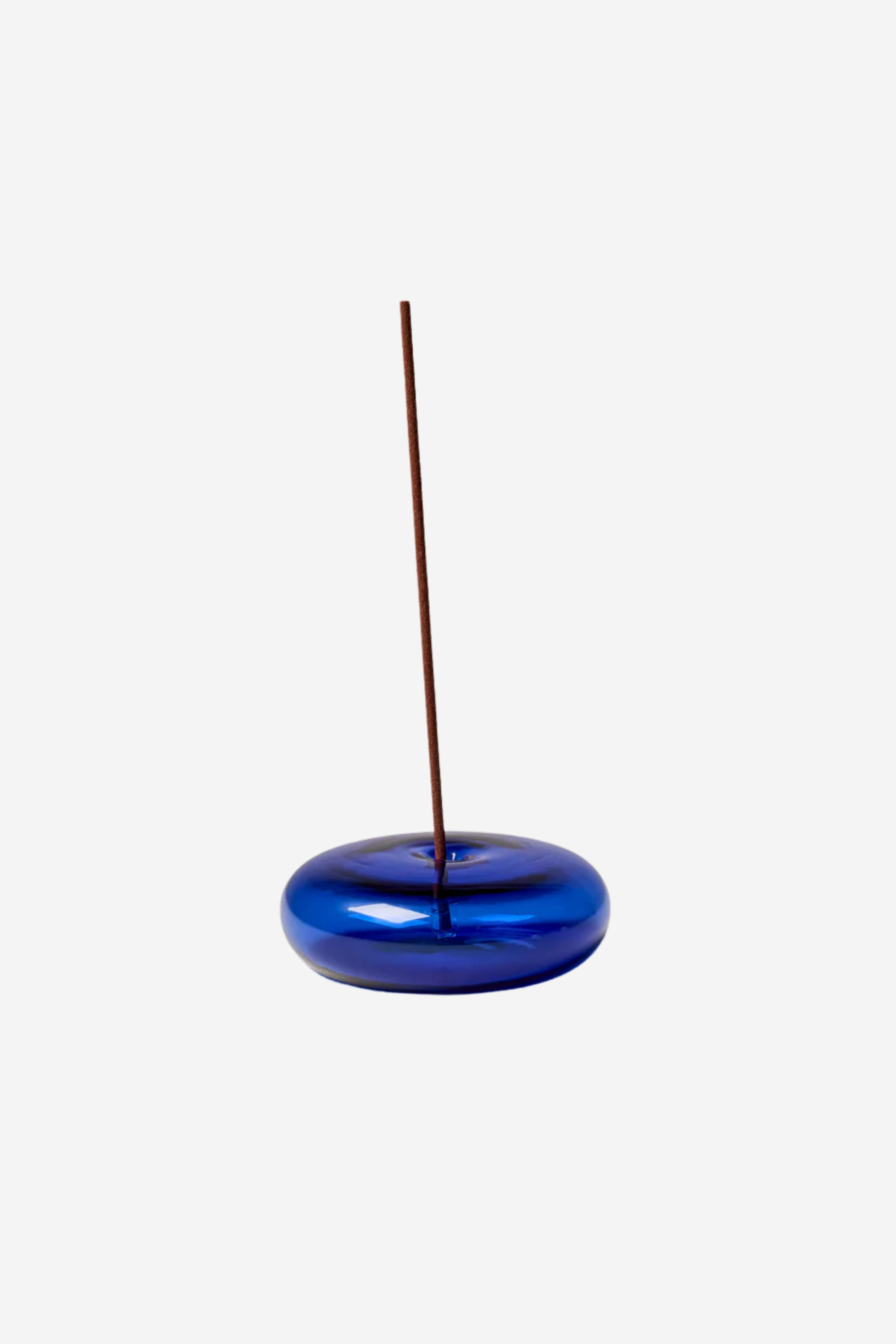 Glass Vessel Incense Holder - Cobalt