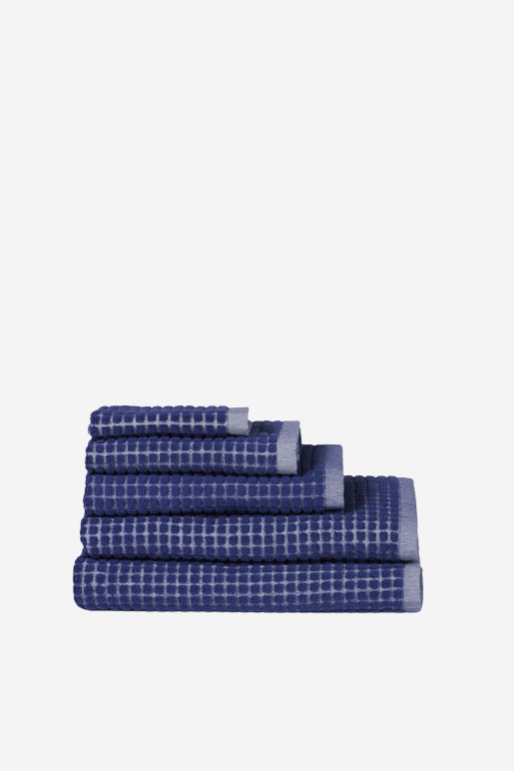 Nero Towel Range - Cobalt/Cream