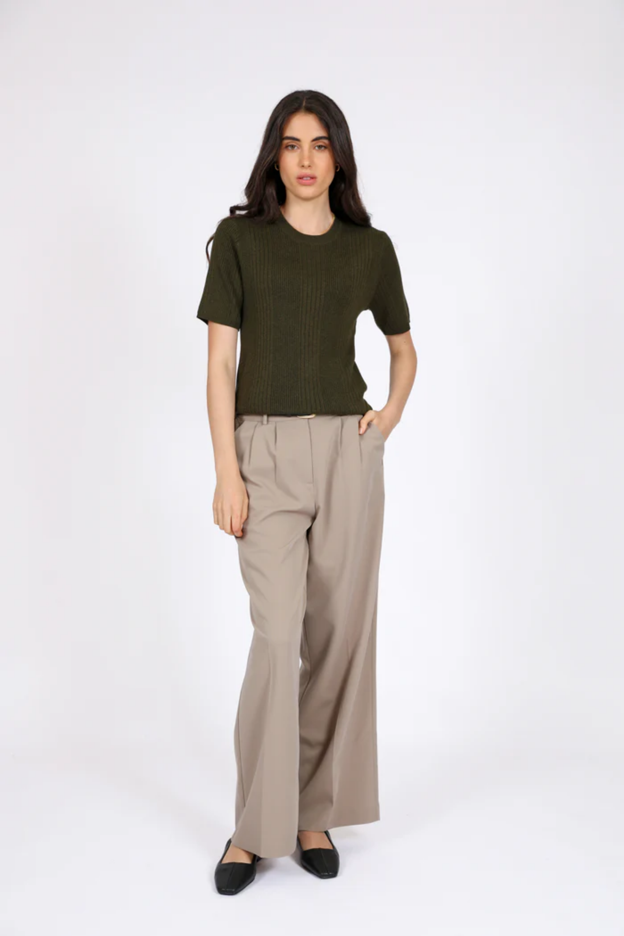 Vero Knit Tee - Spruce