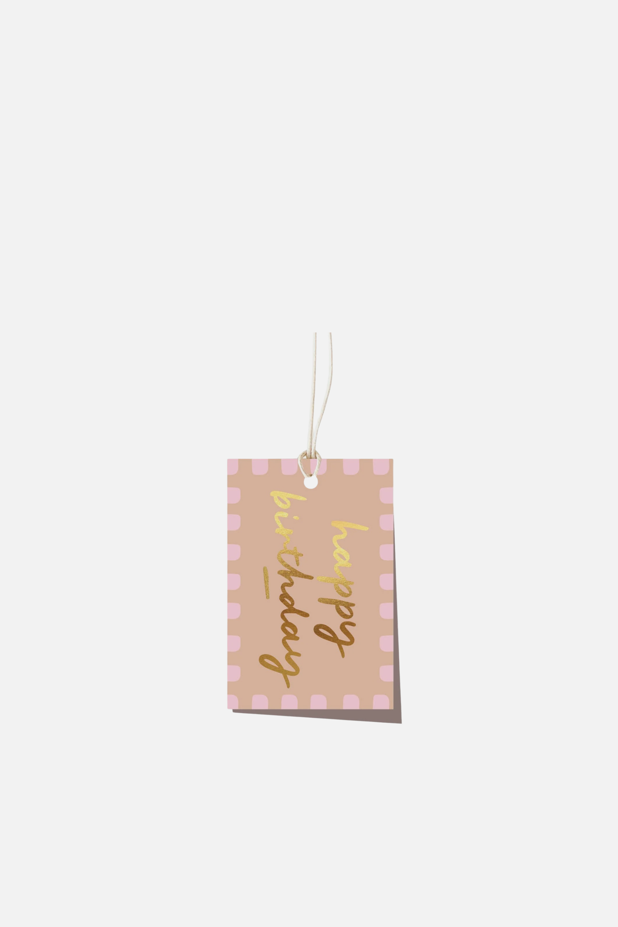 Gift Tag - Birthday Scallop Praline
