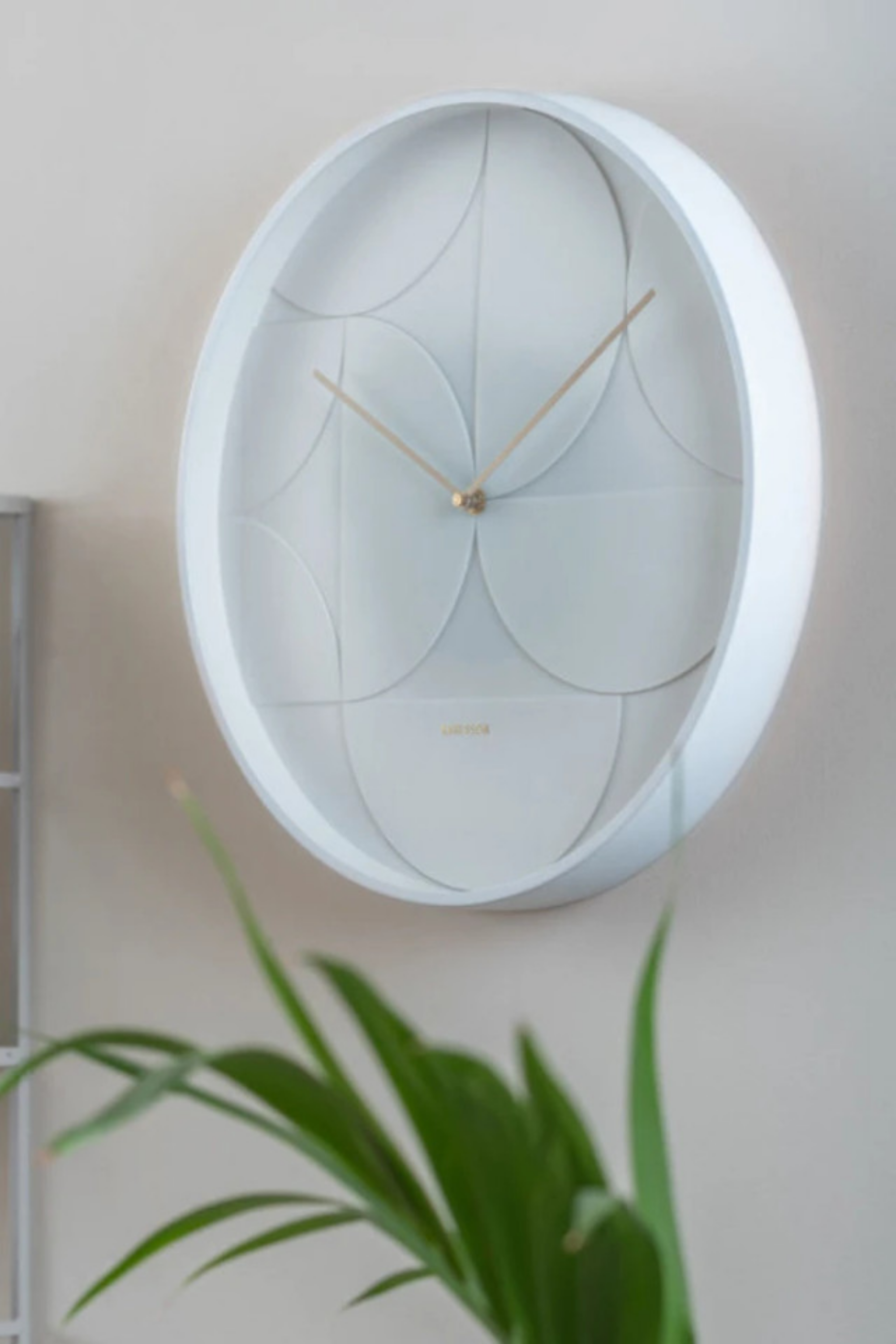 Echelon Wall Clock - White
