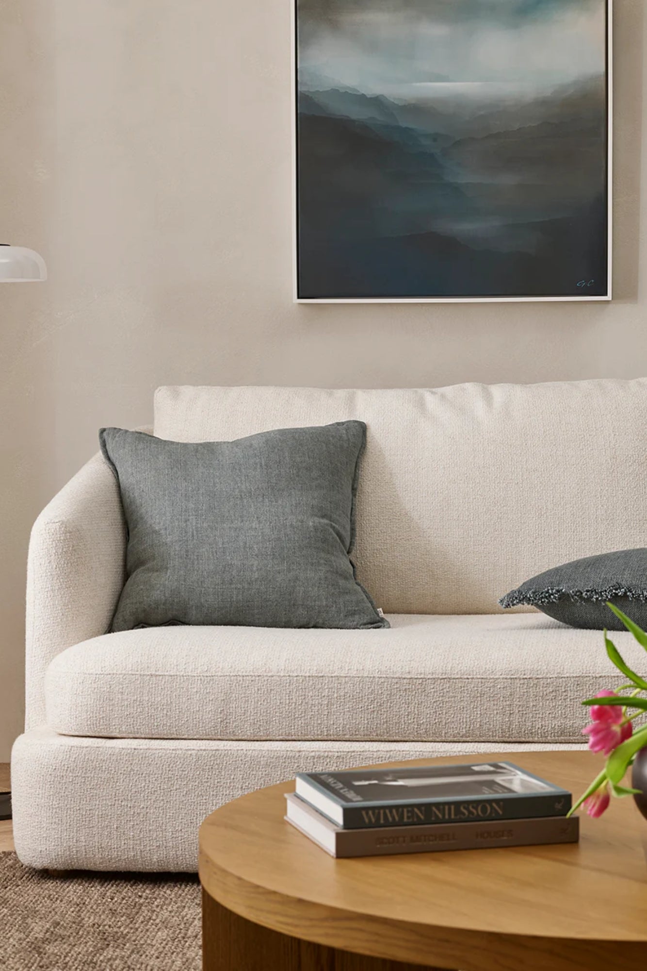 Cassia Cushion - Steel