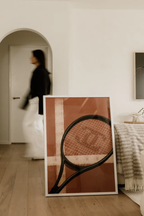 Clay Court Frame Print - A2