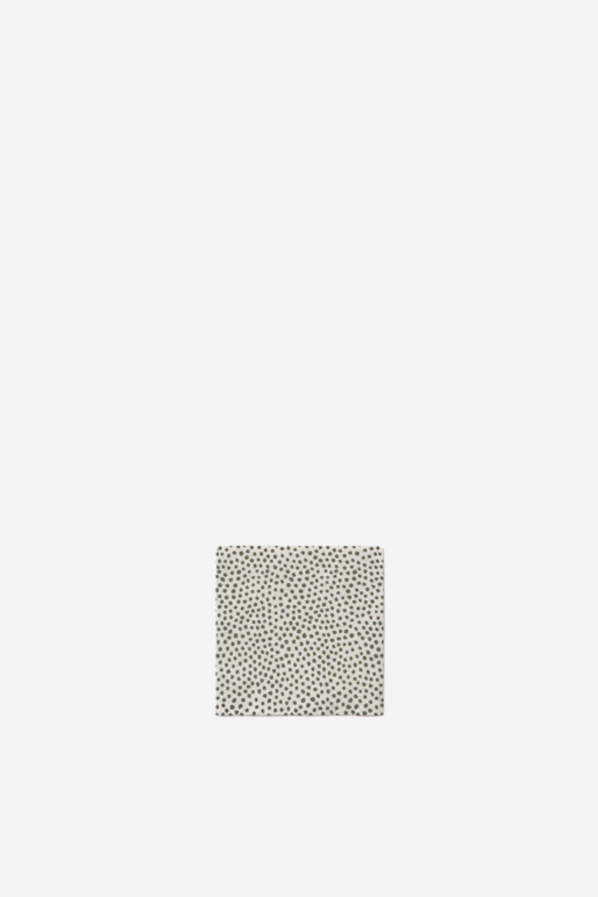 Pois Cocktail Napkin - White/Olive