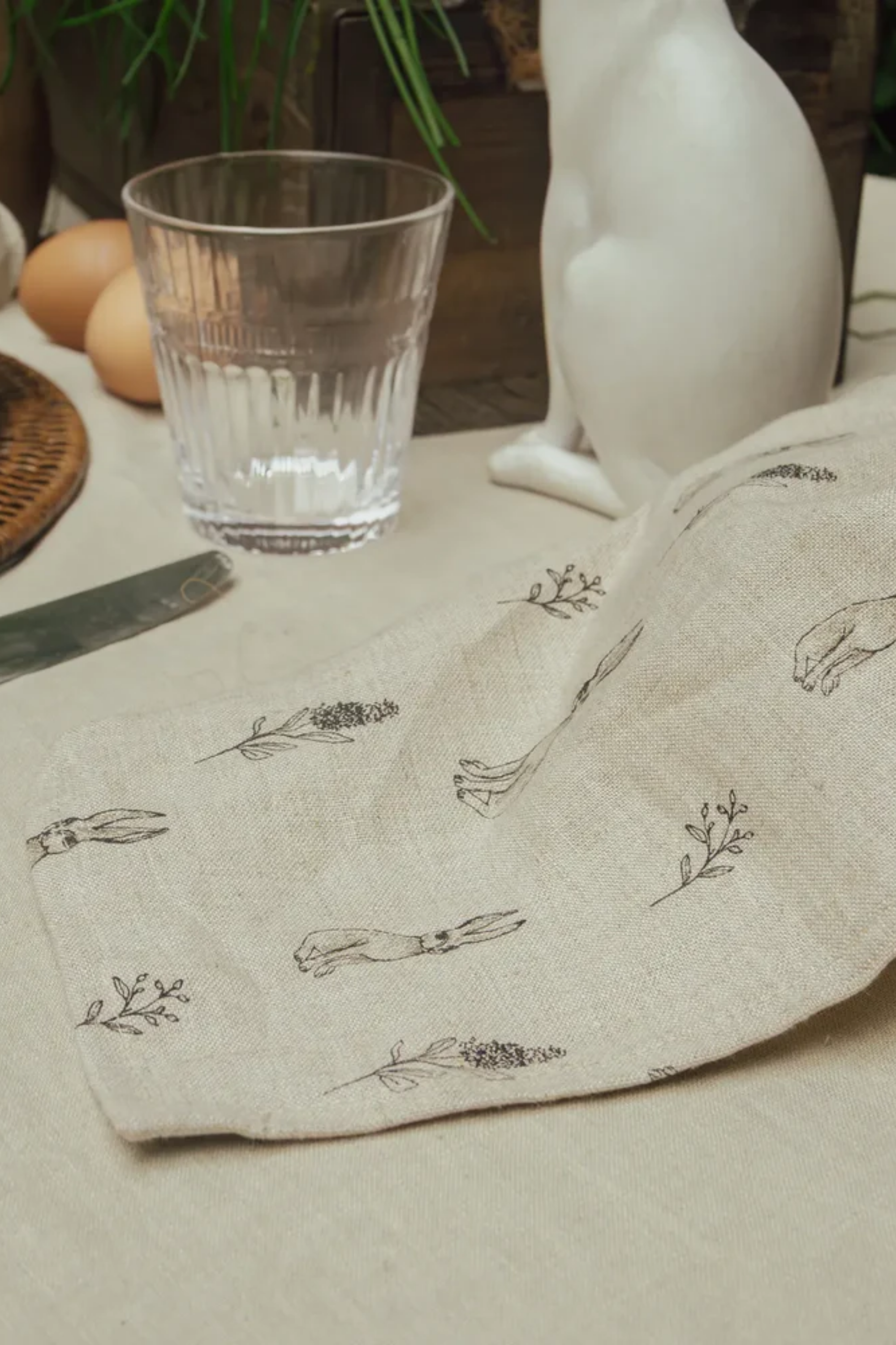 Harold Petite Linen Tea Towel
