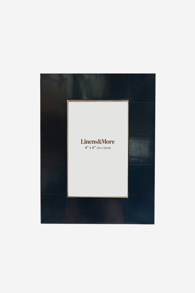 Black Resin Picture Frame - 4 x 6
