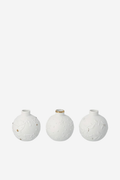 Christmas Porcelain Bauble Vases - Set of 3