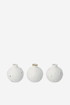 Christmas Porcelain Bauble Vases - Set of 3