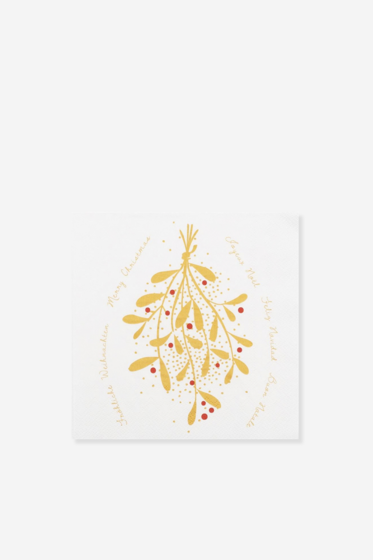 Mistletoe Gold - Dinner Napkins