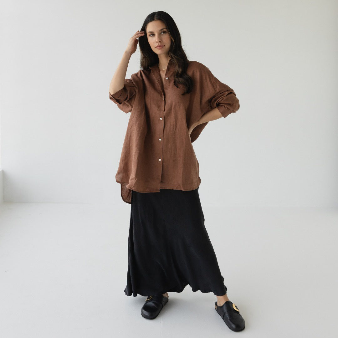 Anytime Skirt - Charcoal