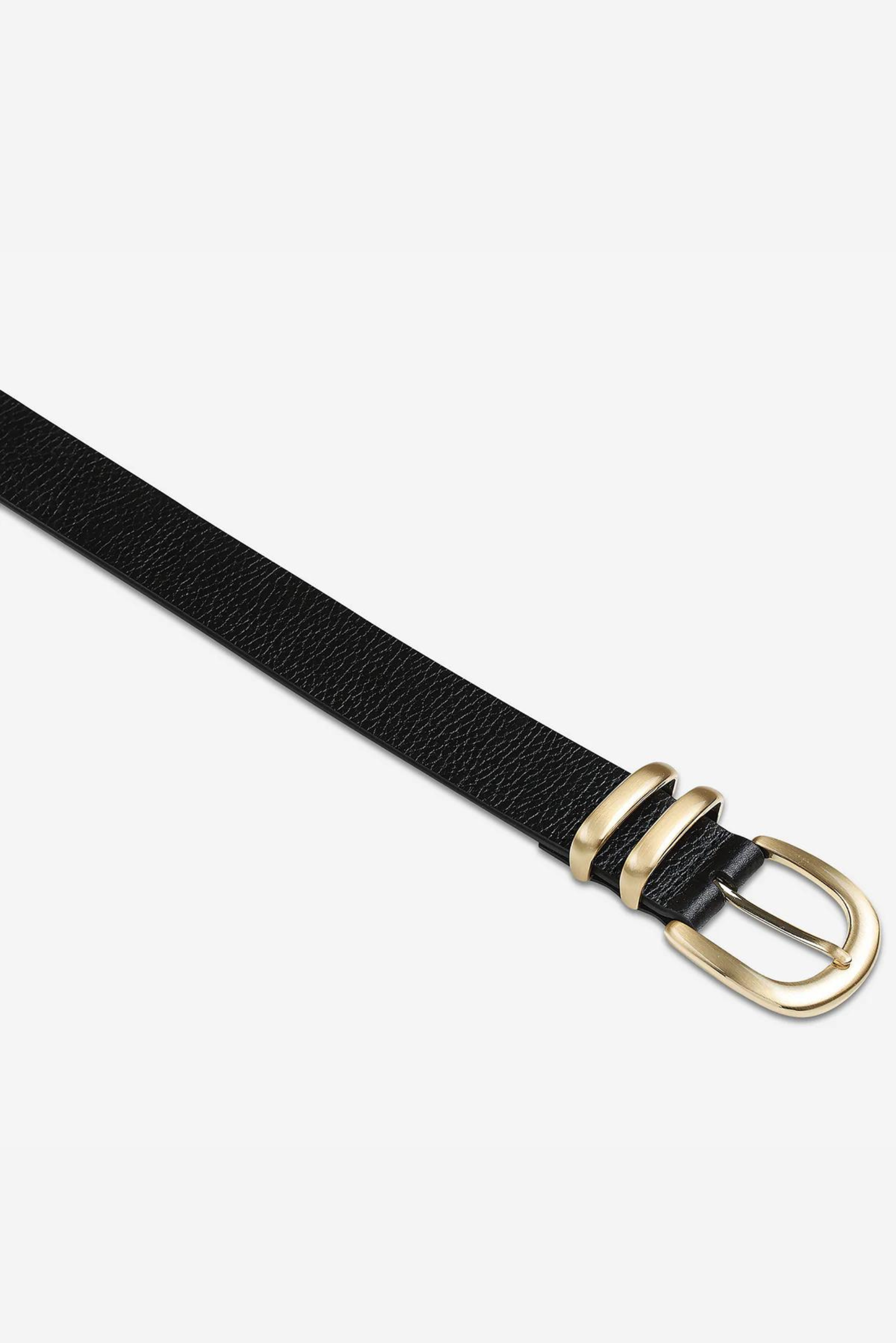 Let It Be Belt - Black/Gold