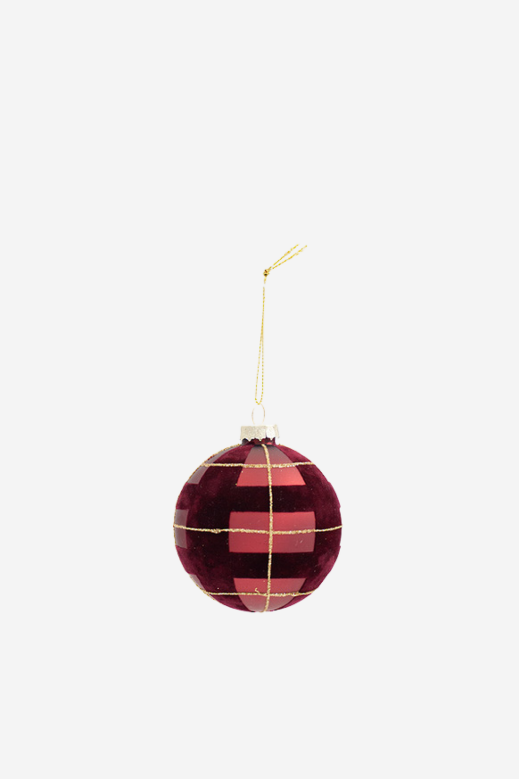 Highland Glass Bauble - Mulberry