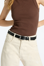 Nobody's Fault Belt - Black/Silver