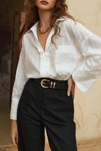 Let It Be Belt - Black/Gold