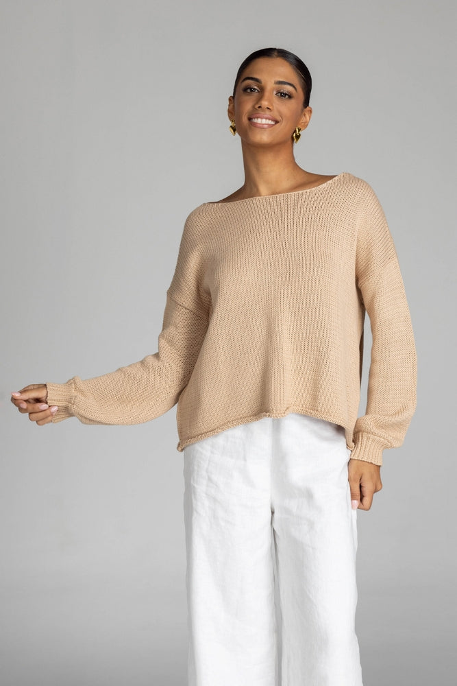 Close Sweater - Tan