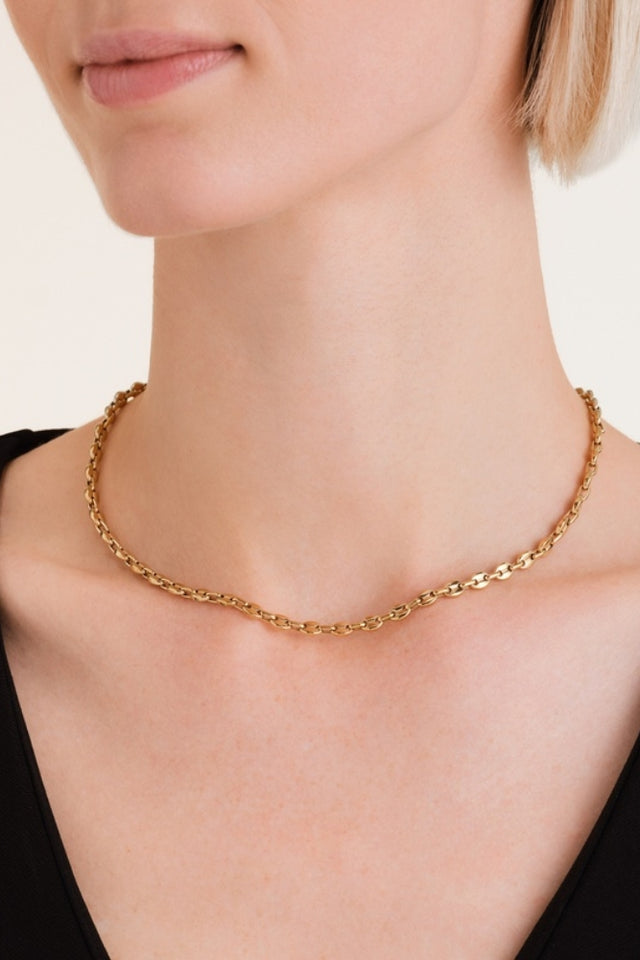 Coffee Bean Chain Necklace