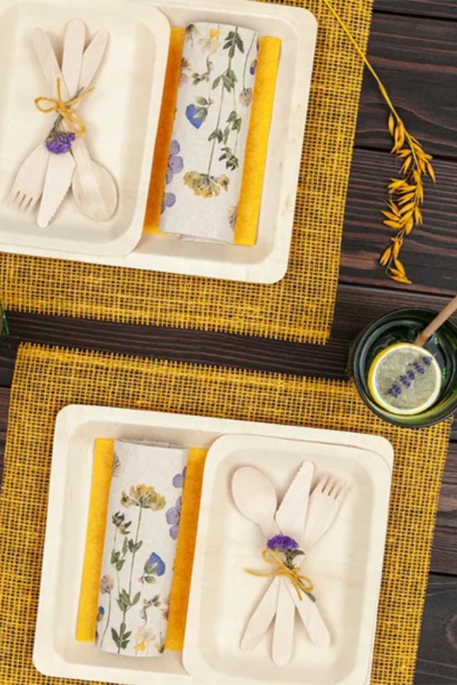 Pressed Flower Napkins