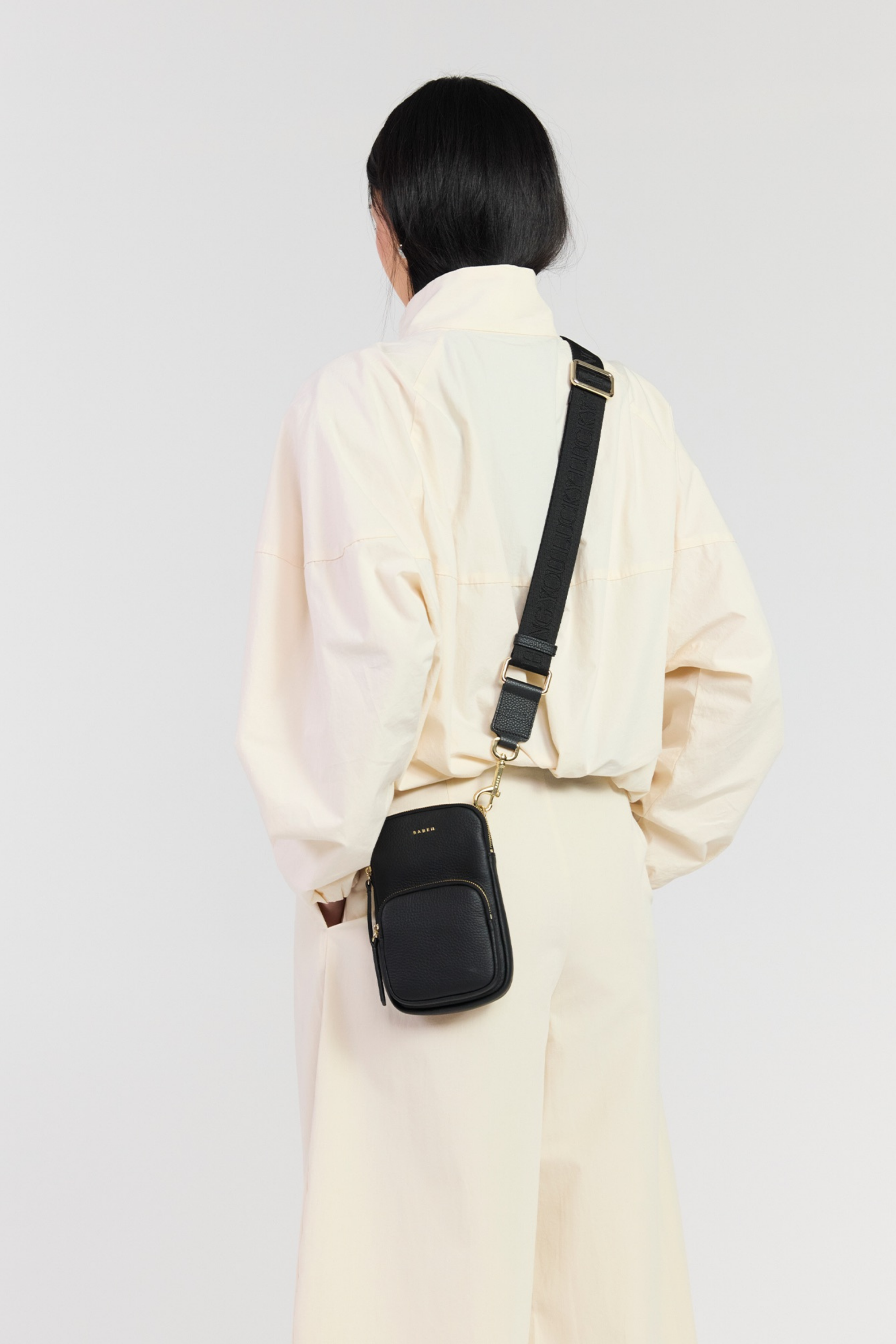 Nikko Pocket Phone Sling - Black Luxe