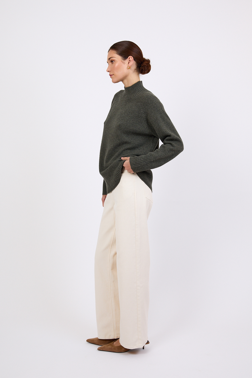 Cashmere Funnel Neck