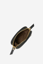 Tarin Airpod Pouch - Black Matte Croc