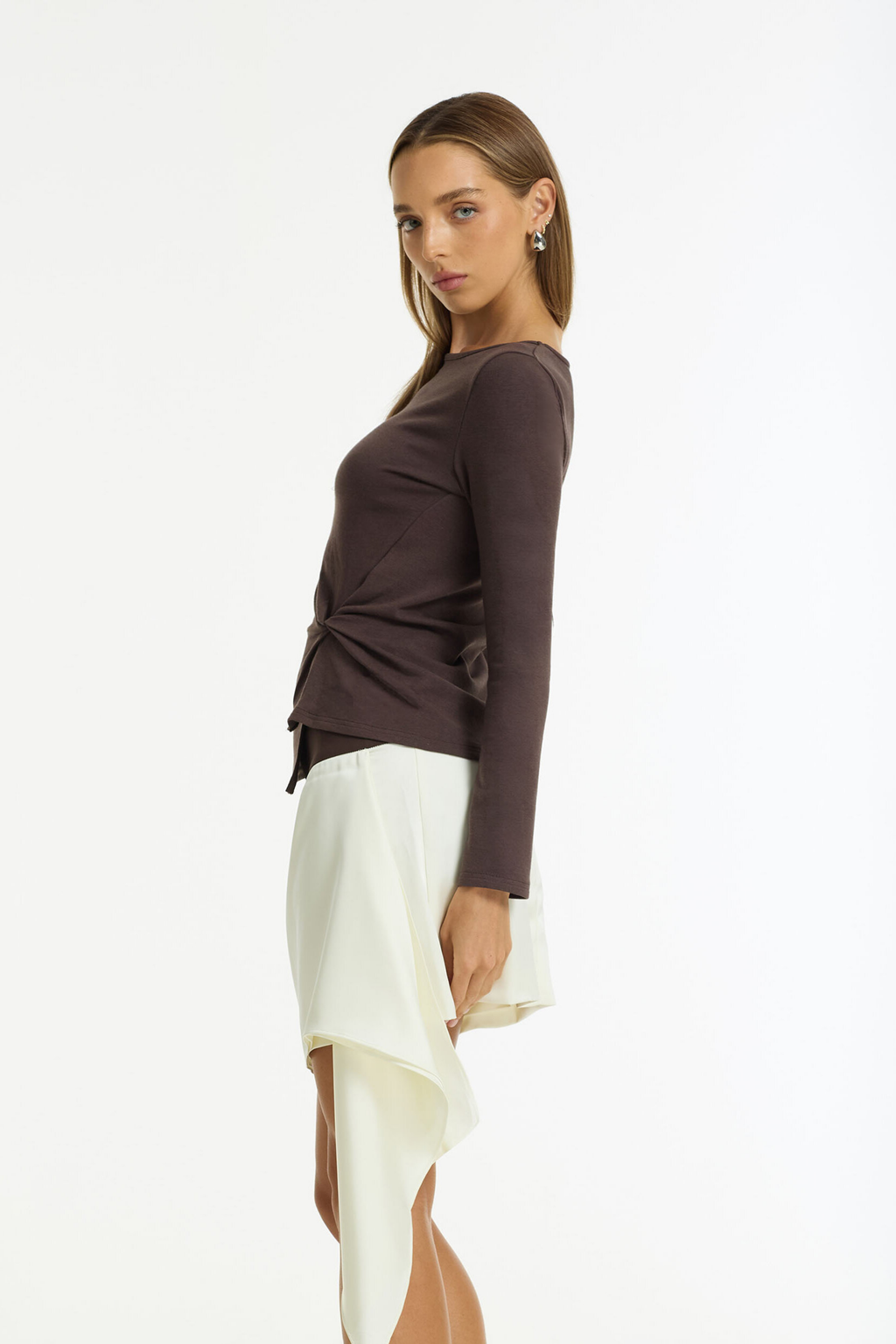In Motion Top - Brown