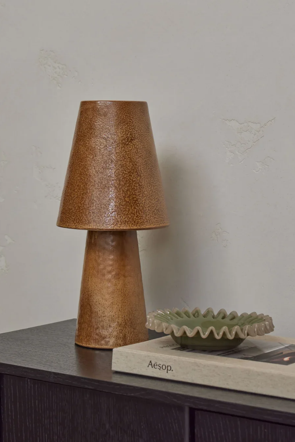 Sigrid Frill Dish - Green & Grey