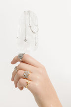 Flora Ring - Gold/Cubic Zirconia (US7)