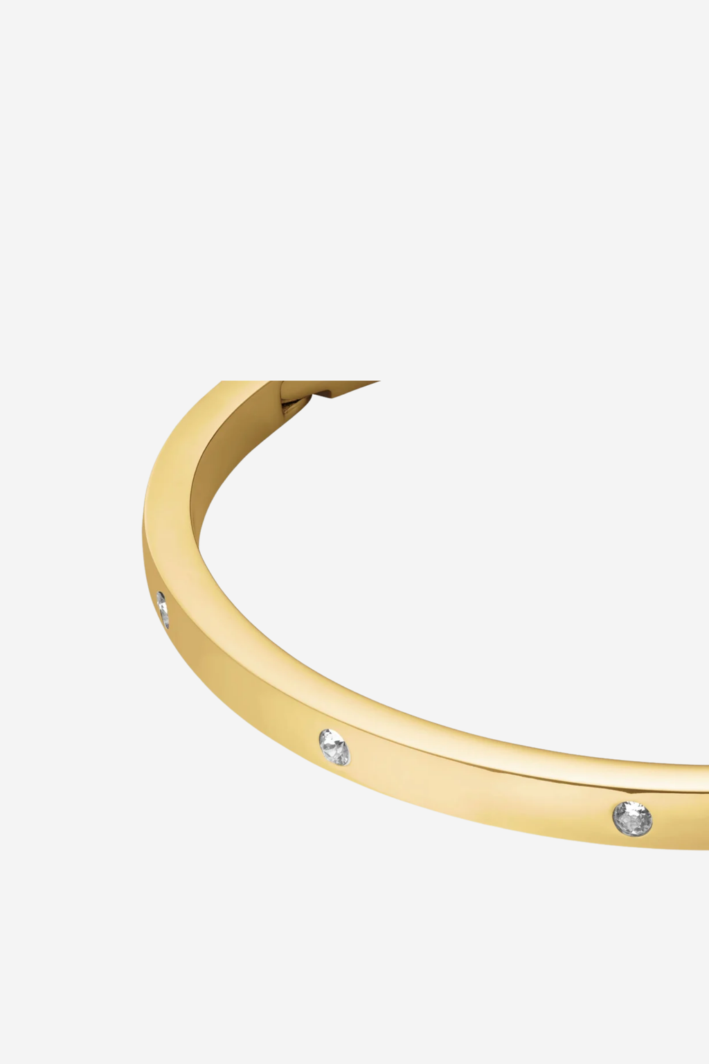 Crystal Bangle Dot - Gold