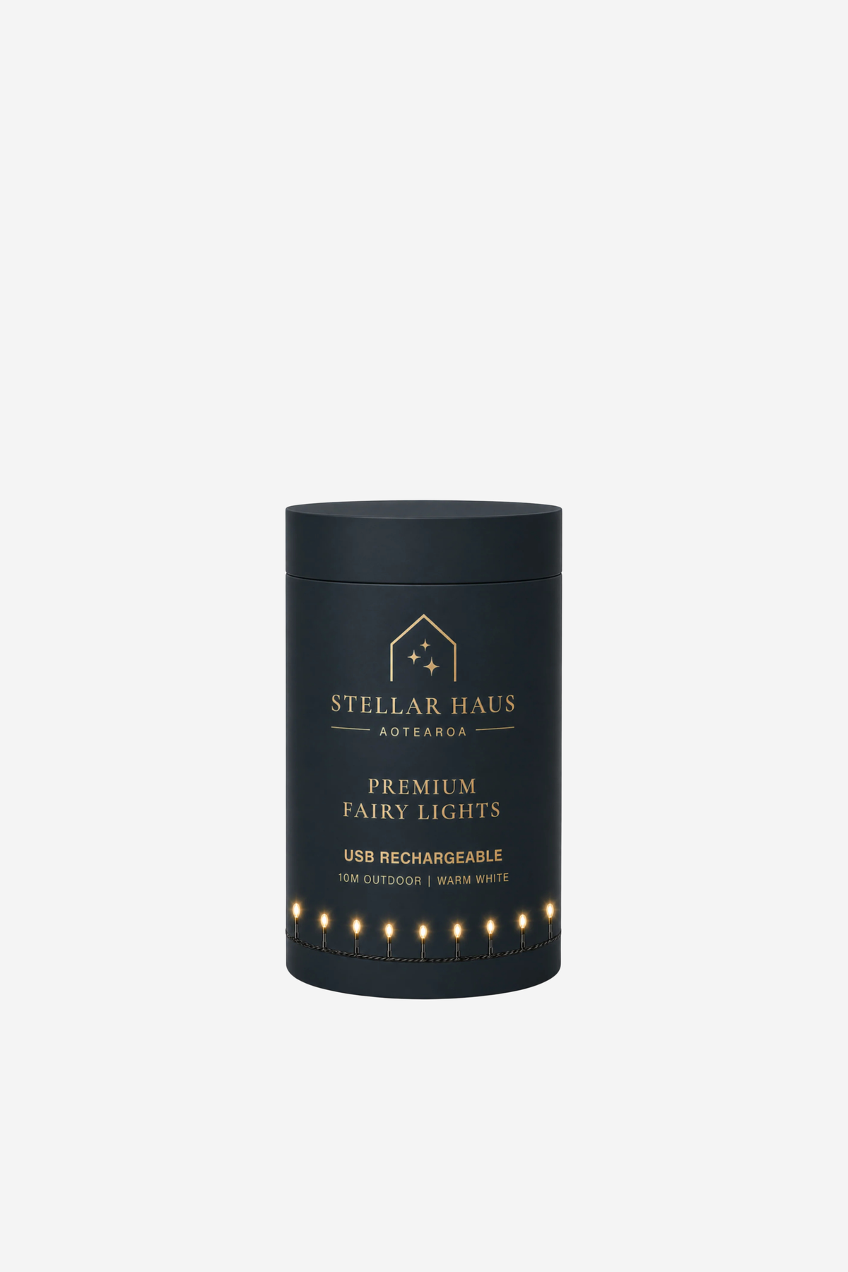 Fairy Lights - Warm White/Black Cable