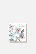 Pale Blue and Lilac Flowers - Gift Card
